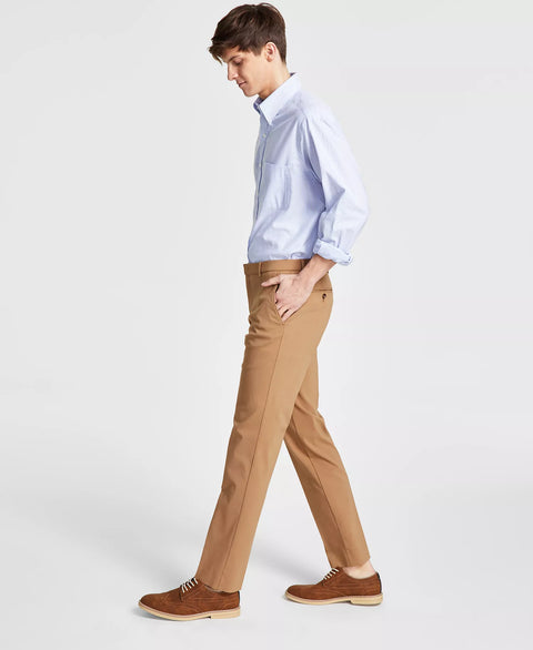 Tommy Hilfiger Men's Camel Modern-Fit TH Flex Stretch Solid Performance Pants | Tommy Hilfiger in Lebanon