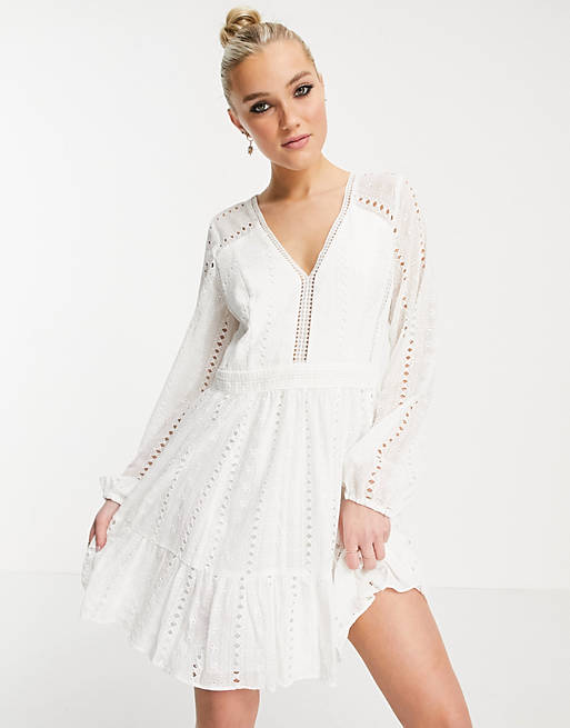 Forever New Women's White Dress 101236932 AMF1455