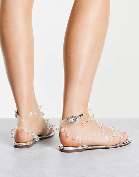 ASOS Design Women's Silver Sandal ANS186