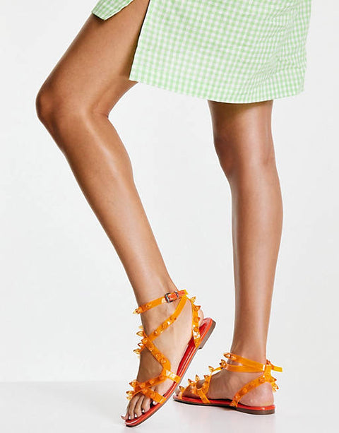 ASOS Design Women's Orange Sandal ANS306