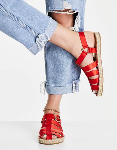 ASOS DESIGN  Women's Red  Sandal ANS926