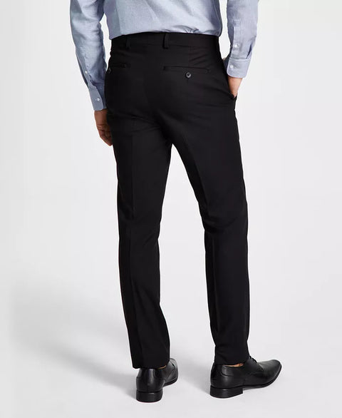 Kenneth Cole Reaction Men's Black Techni-Cole Suit Separates Slim-Fit Trousers | Kenneth Cole Reaction In Lebanon