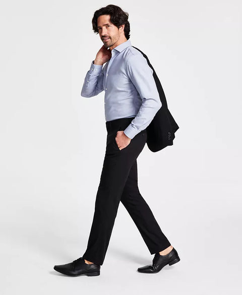 Kenneth Cole Reaction Men's Black Techni-Cole Suit Separates Slim-Fit Trousers | Kenneth Cole Reaction In Lebanon