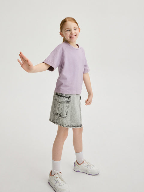 Reserved Girl's Violet T-Shirt | Reserved In Lebanon