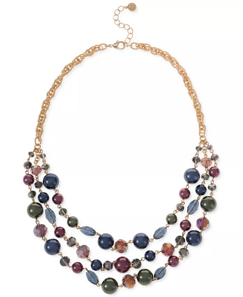 Charter Club Women's Multicolor Necklace ABW336 (ft25,27,29)