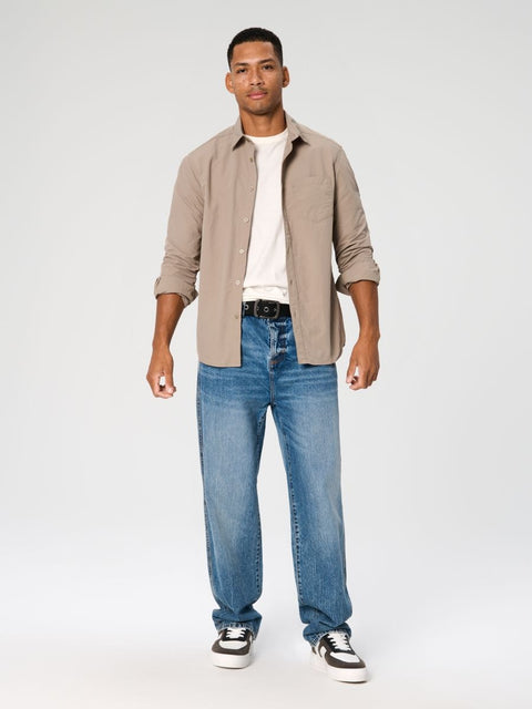 Sinsay Men's Gray Regular Fit Long Sleeve Shirt |Sinsay In Lebanon