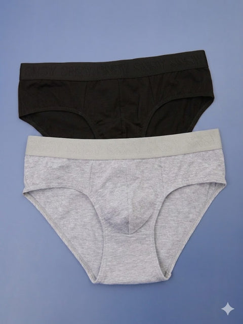 Sinsay Men’s Black & Gray Cotton Set Of 2 Panties | Sinsay in Lebanon