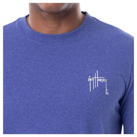 Guy Harvey Men's Blue T-Shirt ABF707 shr