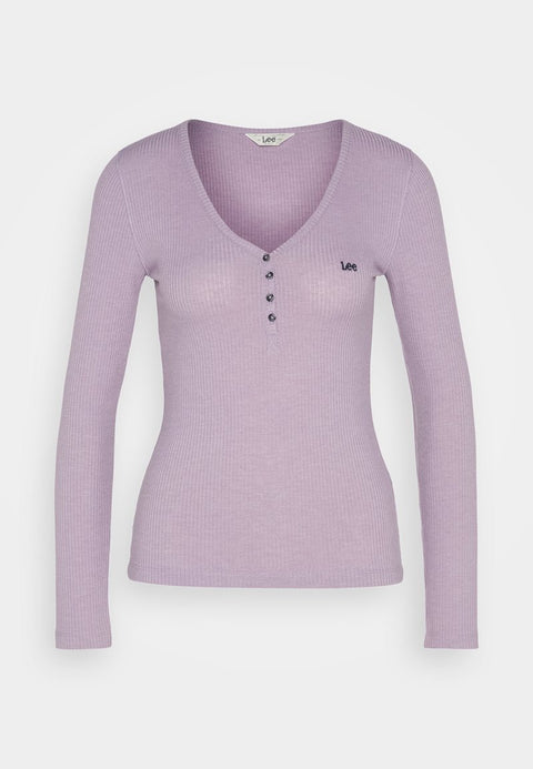 Lee Women's Purple V-Neck Long Sleeve Blouse | Lee In Lebanon