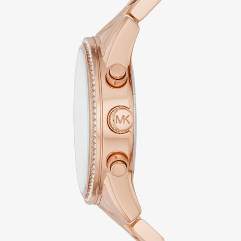 Michael Kors Women's Rose Gold Bryant Rose Chronograph Dial Plated Bracelet Watch|Michael Kors In Lebanon