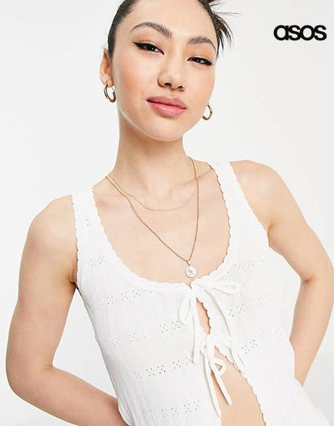 ASOS DESIGN  Women's  White Blouse AMF2006 (I) shr