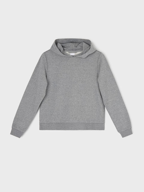 Gray hoodie on a light gray background