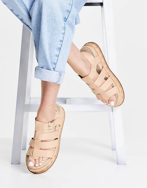 ASOS Design  Women's Beige Sandal ANS105 (Shoes51)