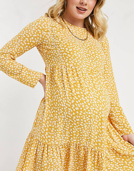 ASOS Design Women's Mustard Dress AMF1138