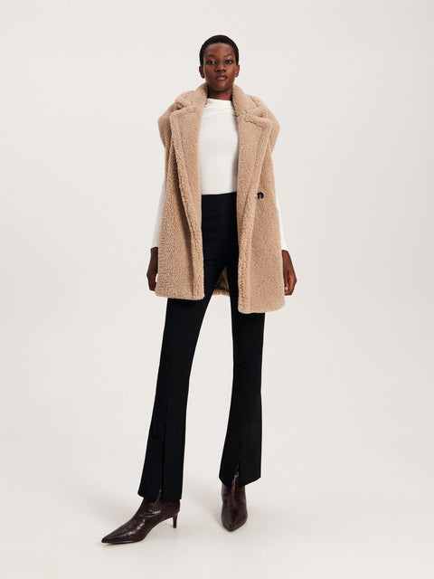 Reserved Women's Black Split-hem Trousers | Reserved In Lebanon