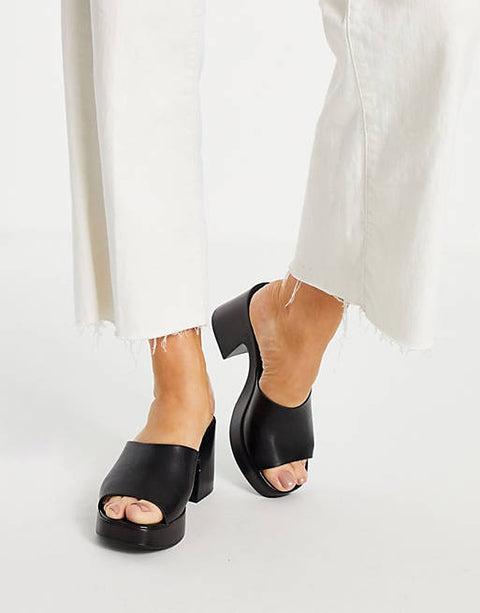 ASOS Design Women's Black Slipper ANS167 (shoes49,50,51) shr
