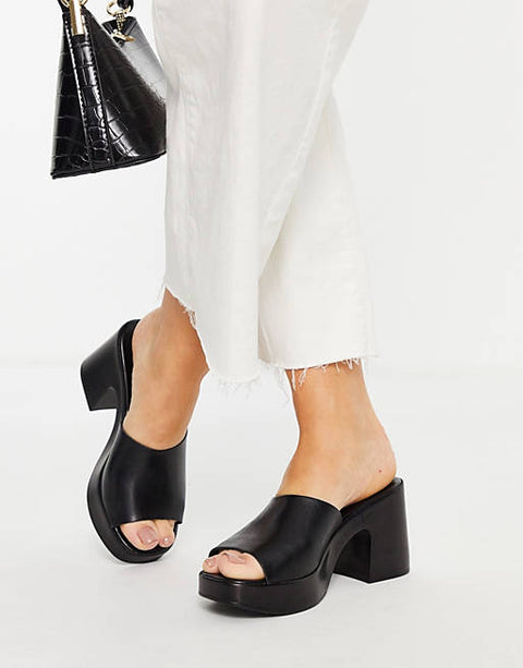 ASOS Design Women's Black Slipper ANS167 (shoes49,50,51) shr