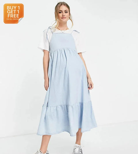 Asos Design  Women's Blue Dress ANF947