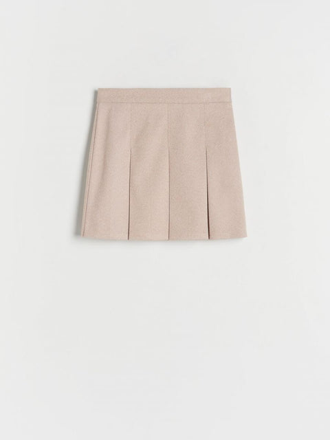 Reserved Girl's White & Beige Striped Skirt | Reserved In Lebanon