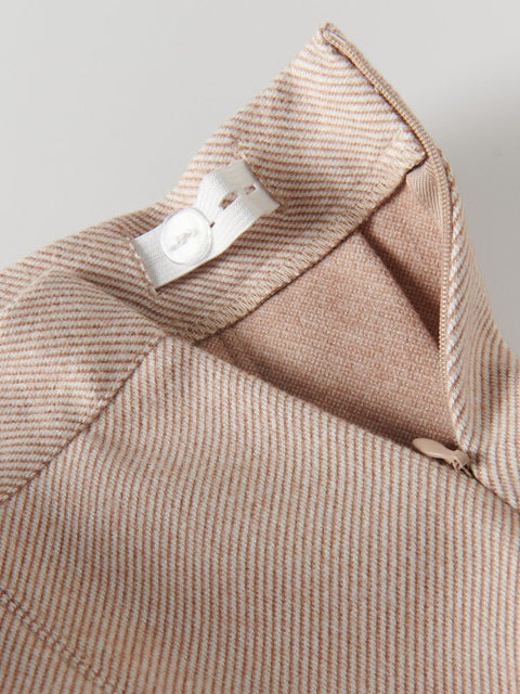 Reserved Girl's White & Beige Striped Skirt | Reserved In Lebanon