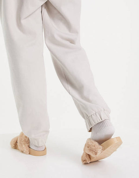 ASOS Design  Women's Beige   Slipper 101255517  AMS243 (shoes24)