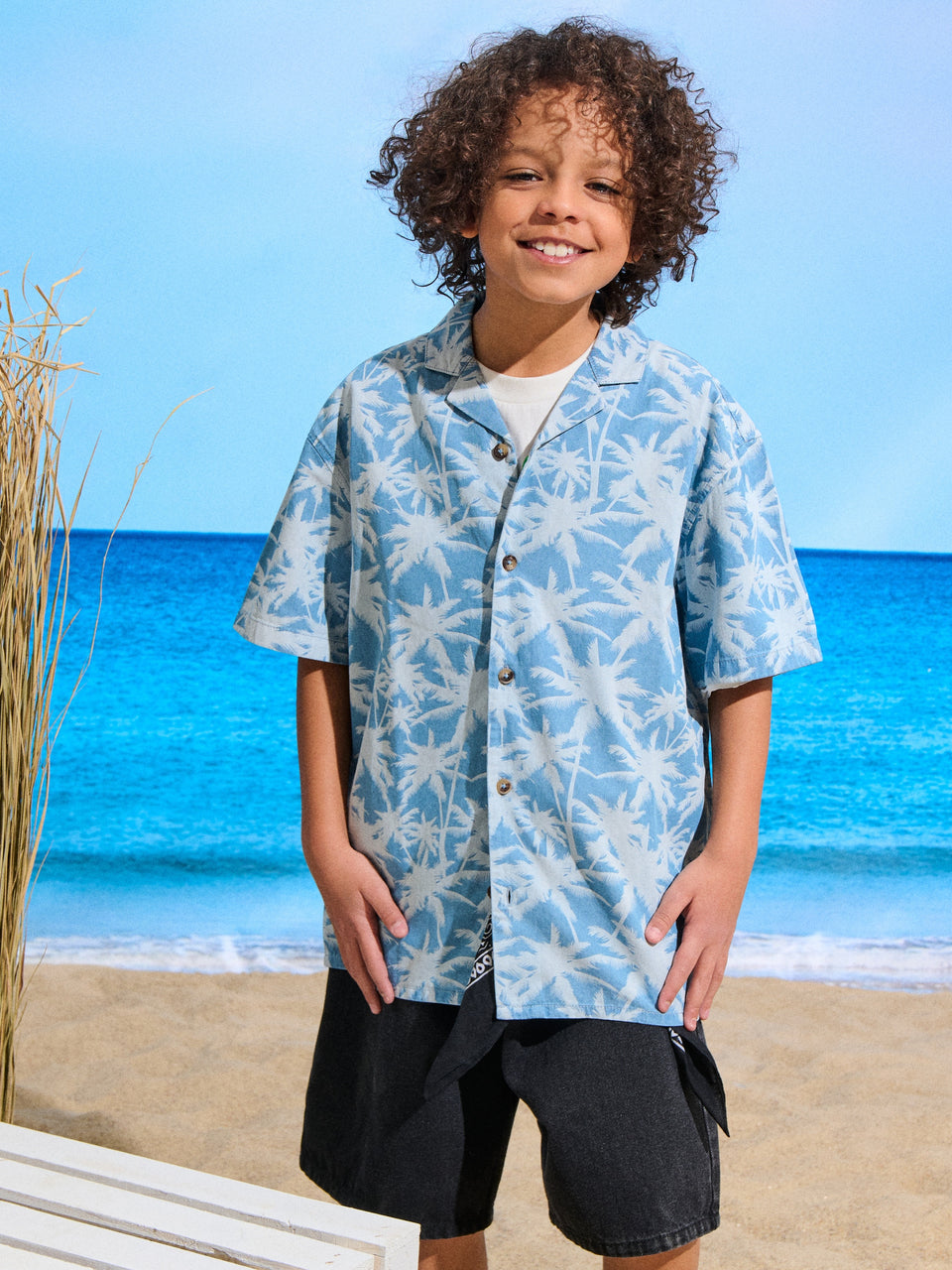 Sinsay Boy's Blue Shirt With Pattern | Sinsay In Lebanon