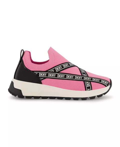 DKNY Girl's Fuchsia Danni Knit Slip On Sneakers | DKNY In Lebanon