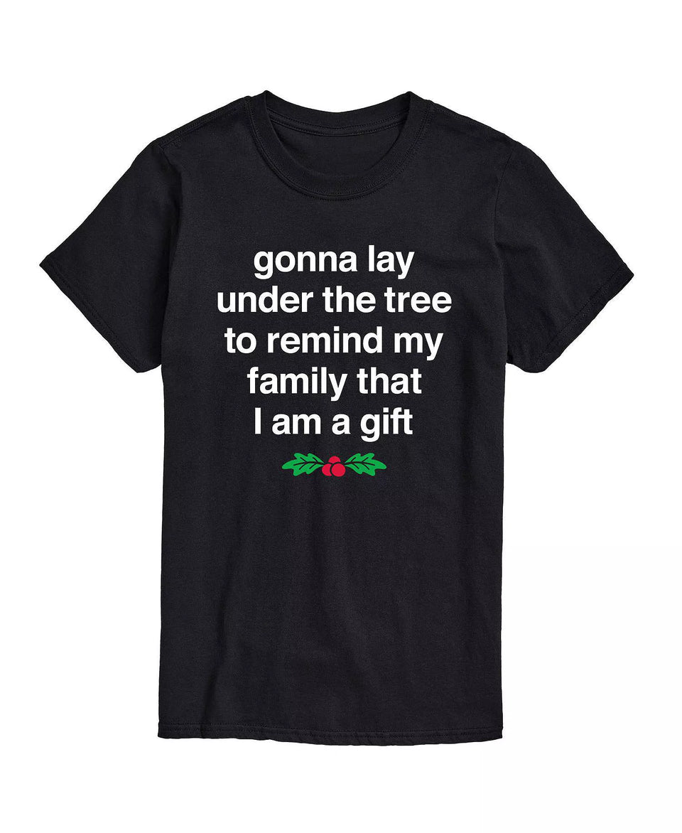 Airwaves Men's Black I Am a Gift Short Sleeve T-shirt