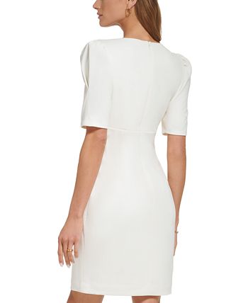 DKNY Women's Off White Dress ABF238