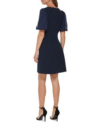 DKNY Women's Navy Blue Dress ABF50