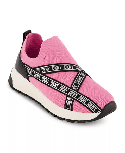 DKNY Girl's Fuchsia Danni Knit Slip On Sneakers | DKNY In Lebanon
