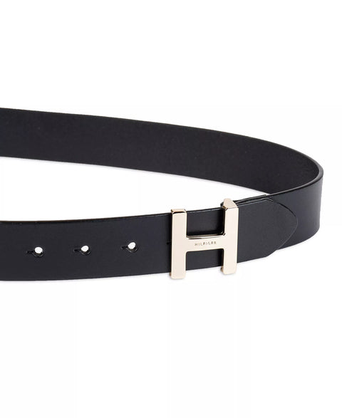 Tommy Hilfiger Women's Black H Monogram Buckle Belt | Tommy Hilfiger In Lebanon