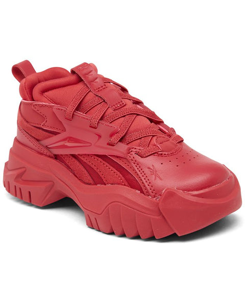 Reebok Cardib Kids Unisex  Red Sneakers ARS14 shoes66 shr