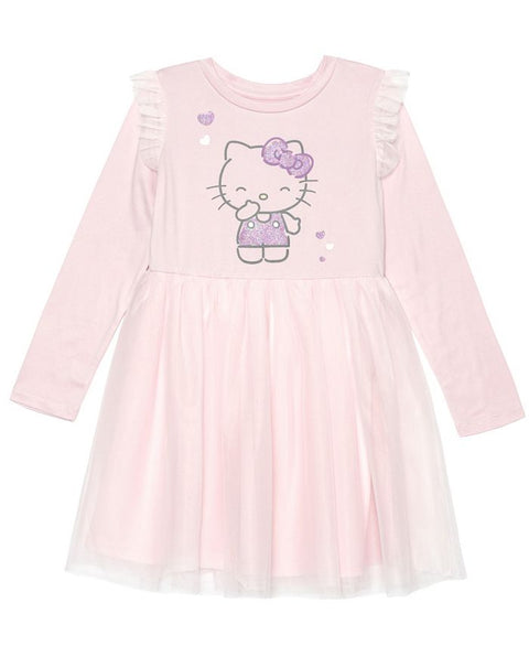 Hello Kitty Girl's Light Pink Dress ABFK368 shr