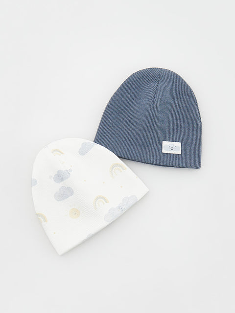 Reserved Baby Boy's Multicolor Cotton Beanie Hat 2 Pack | Reserved In Lebanon
