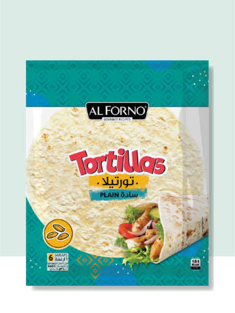Al Forno Tortillas Plain 6 Wraps 360g
