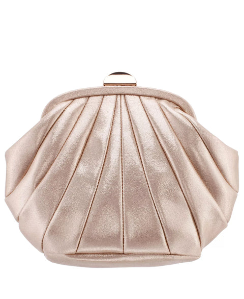 Nina  Women's Taupe Quilted Art Deco Frame Clutch Bag | Nina In Lebanon