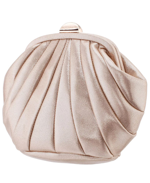 Nina  Women's Taupe Quilted Art Deco Frame Clutch Bag | Nina In Lebanon