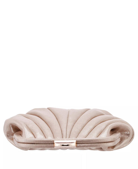 Nina  Women's Taupe Quilted Art Deco Frame Clutch Bag | Nina In Lebanon