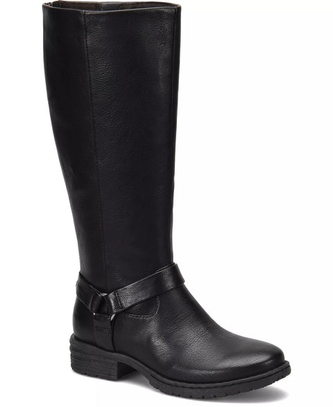 b.o.c. Women's Black Leather Clotilde Knee-High Riding Boots | b.o.c. in Lebanon