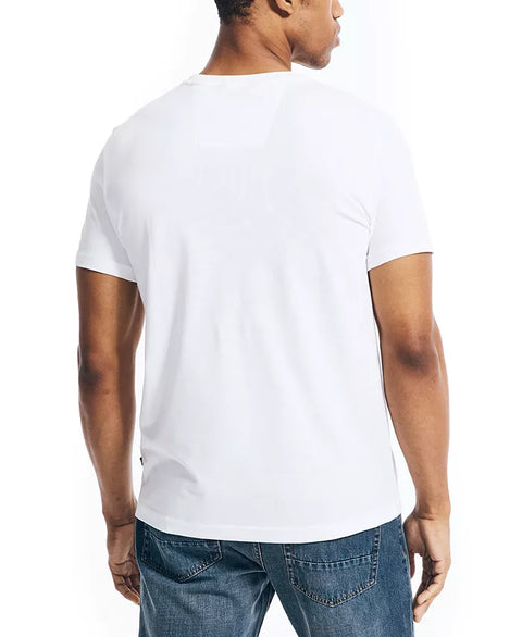Nautica Men's White Classic-Fit Solid Crew-Neck Pocket T-Shirt | Nautica In Lebanon