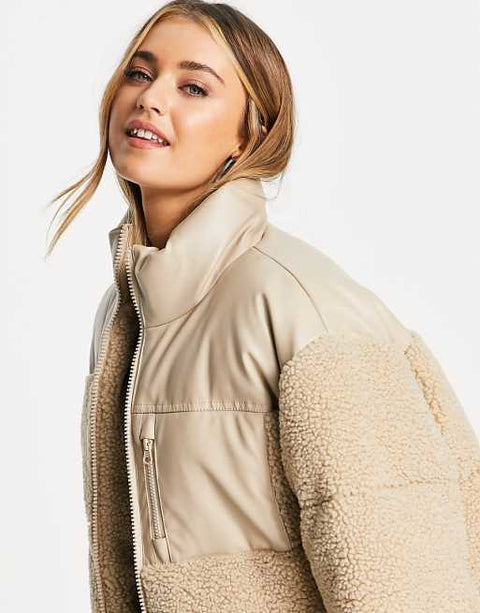 Asos Design Women's Beige Jacket  ANF1774