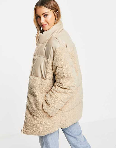 Asos Design Women's Beige Jacket  ANF1774