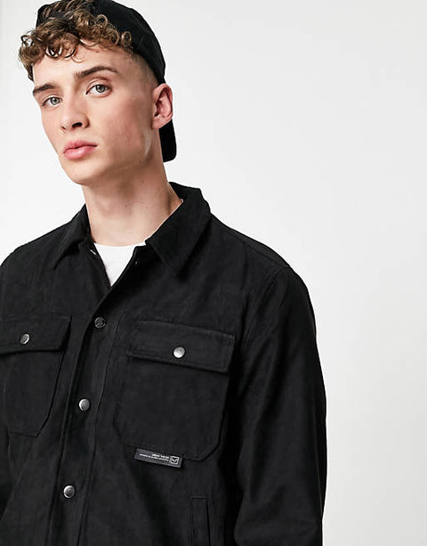 Pull&Bear Men's Black Jacket 101268981 AMFJ11  s