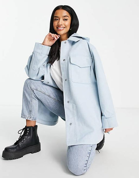 Asos Design Women's Baby Blue Jacket ANF233