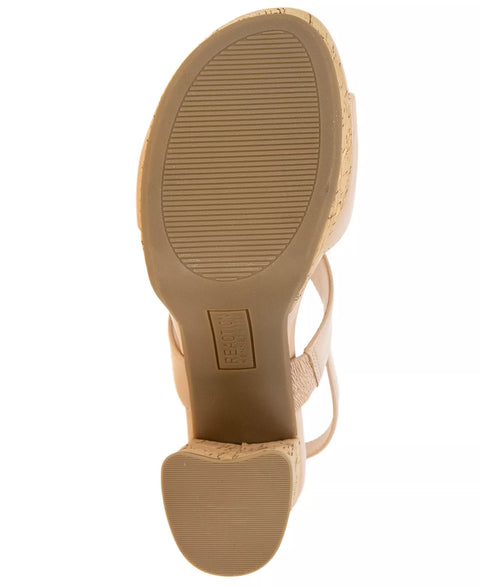Kenneth Cole Reaction Women's Latte Patent Reebeka Platform Heeled Sandals | Kenneth Cole Reaction in Lebanon