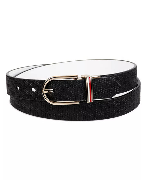 Tommy Hilfiger Women's Black & White Reversible Casual Belt | Tommy Hilfiger In Lebanon
