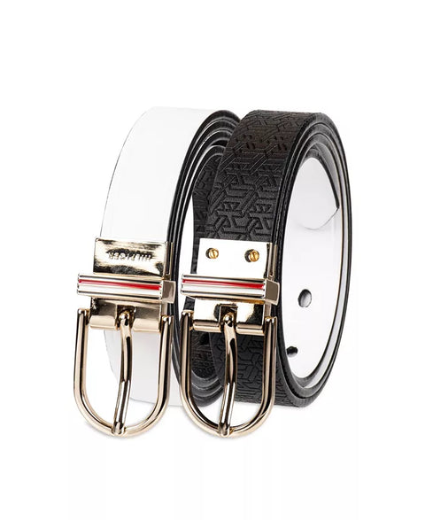 Tommy Hilfiger Women's Black & White Reversible Casual Belt | Tommy Hilfiger In Lebanon