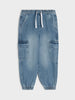 Sinsay Boy's Blue Oversized Jogger Cargo Jeans | Sinsay In Lebanon