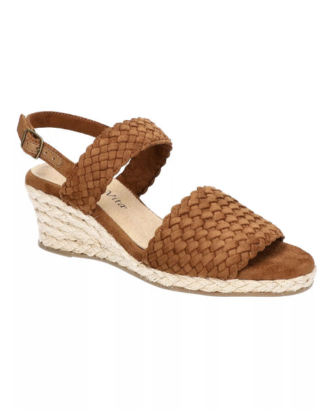 Bella Vita Women's  Brown Mariella Espadrille Wedge Heeled Sandals |  Bella Vita in Lebanon
